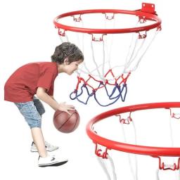 Pequeno aro de basquete para crianças, aro com parafusos, Goal Net montado, prática de tiro indoor e outdoor - Image 2