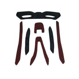 Eva foam stickers for helmet, 1 conjunto, acessórios de proteção desportiva, boné preto, acessórios de proteção de segurança - Image 1