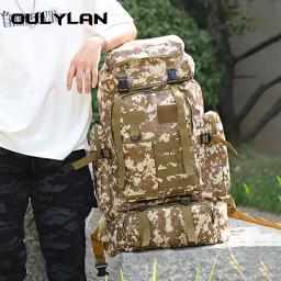 Mochila tática impermeável para Trekking, pesca, caça, Molle Bag, esporte ao ar livre, mochilas militares, 80L - Image 1