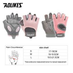 AOLIKES-Luvas Respiráveis de Ginásio, Haltere Fitness, Luvas de Treinamento, Levantamento de Peso, Crossfit, Treino, Esportes, Musculação, 1 Par - Image 6
