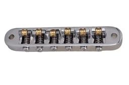 Roller Saddle Bridge com 2 Stopbar Studs, acessórios para guitarra elétrica, substituto para Les Paul EPI, Chrome e Gold, 1PC - Image 1