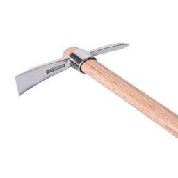 Picareta de aço inoxidável portátil multiuso resistente jardinagem mattock para subir capina ao ar livre escavação acampamento - Image 5