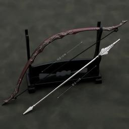 O Príncipe dos Elfos Modelo de Arma Arco e Flecha, Pingente De Alumínio De Metal, Chaveiros Acessórios, Brinquedos para Meninos, 18cm, Filmes, Presente - Image 3