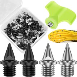 Substituição antiderrapante leve esporte sapatos picos, aço, resistente ao desgaste, picos de pista para corrida, caminhadas, picos de sapato, 100pcs - Image 6