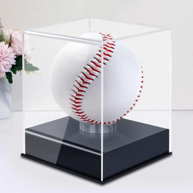 Caixa Transparente Quadrada para Exibição de Bolas de Beisebol e Tênis de Golfe