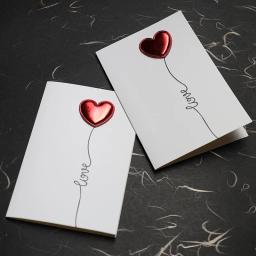 Cartões Dia Dos Namorados Presente Amor Cartão Postal Casamento Convite Cartões Aniversário para Ela Dia Dos Namorados Gift Card Mariage - Image 3