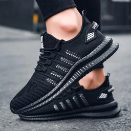 Tênis de corrida leve masculino, tênis respirável masculino, tênis antiderrapante, macio, esportes, caminhada, caminhada, ao ar livre, moda - Image 5
