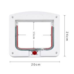 Fechadura de segurança Flap Way para animais, Kit porta para gatos e gatinhos, Plástico ABS, Portão pequeno para animais, 16200105002 - Image 1
