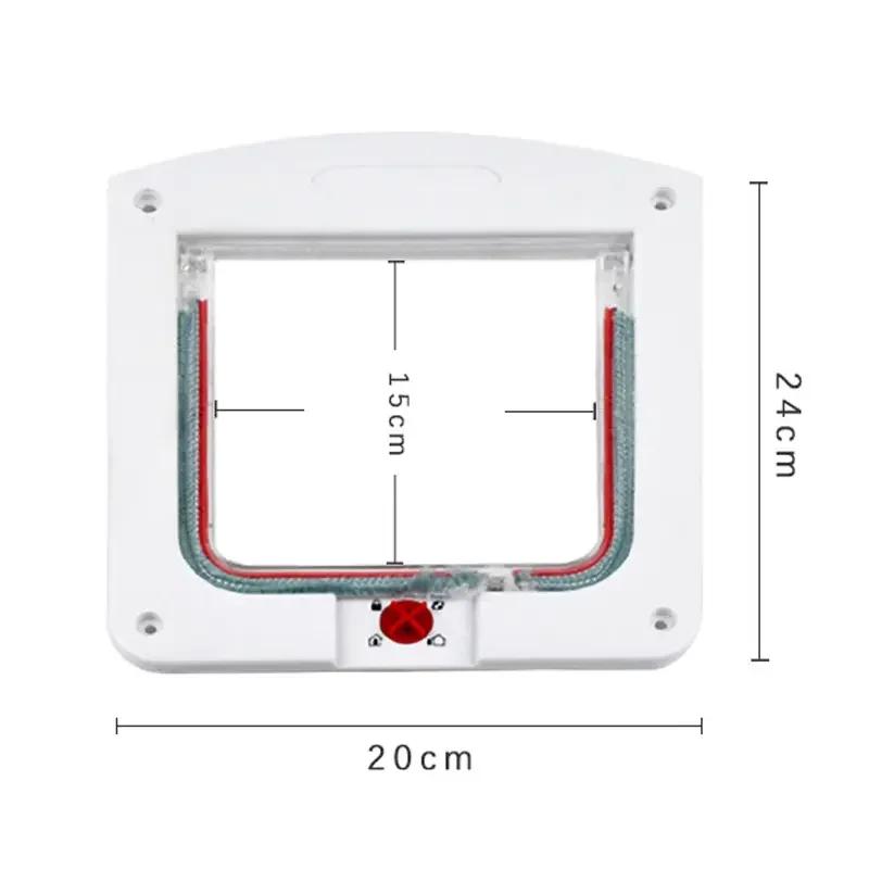 Fechadura de segurança Flap Way para animais, Kit porta para gatos e gatinhos, Plástico ABS, Portão pequeno para animais, 16200105002 - Image 1