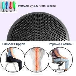 Almofada esportiva inflável de pvc, resistente ao desgaste, massagem oscilante, almofada reutilizável para viagens, fitness, academia, almofada de equilíbrio - Image 5