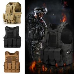 Camuflagem Caça Vest, Combate Colete De Segurança, colete tático, CS Jogo, Airsoft Assalto, Equipamento ao ar livre - Image 6