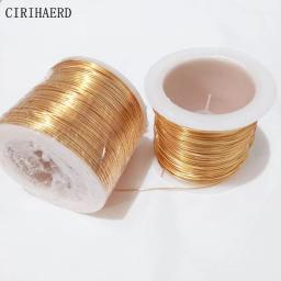 Fio de Cobre para Fazer Jóias DIY, Materiais Frisados, Banhado a Ouro, Latão, Acessórios Suprimentos, 7 Tipos de Tamanho, Prata, 14K - Image 2