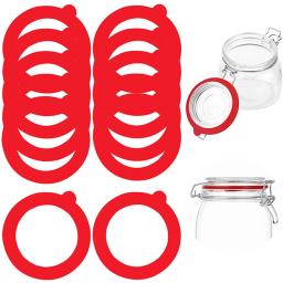 5PCS Silicone Substituição Junta Hermético Borracha Selos Anéis À Prova de Vazamento Canning Seals Para Vidro Clip Top Frascos Recipientes De Armazenamento - Image 4
