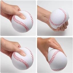 Softball de beisebol branco para homens, treinamento hardball, produtos de fitness, jogo de equipe prática, bolas artesanais, segurança, criança, n ° 9 - Image 5