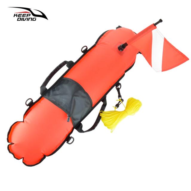 Equipamento Completo para Caça Submarina e Mergulho: Bóia Torpedo e Sinal Float Ball para Freediving