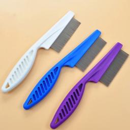 Pente de aço inoxidável para pulgas e insetos, escova para animais de estimação, ferramenta portátil para remoção de pelos de gatos e cães, para cuidado - Image 4
