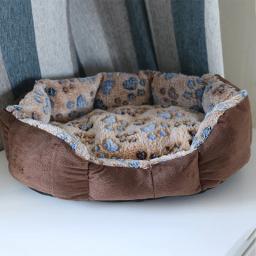 Sofá quente de pelúcia macia para animais de estimação, Canil Sleep Basket para cães pequenos e gatos, Camas para cães, tapetes, Cat Supplies, 1pc - Image 4