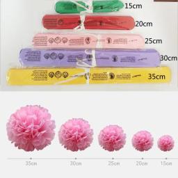 Bolas de papel de pompom para decoração de festas, 1 peça, 4/6/8/10/6/7 polegadas, decoração de festas de aniversário, casamento, lembranças, decoração faça você mesmo - Image 6