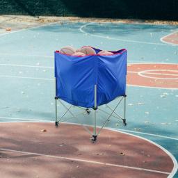 Carrinho De Bola De Tênis Portátil Para Ensino Esportivo, Voleibol E Softball - Image 2