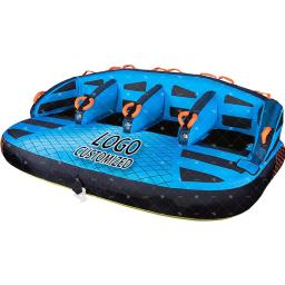 Personalização inflável rebocável esportes aquáticos, alta qualidade PVC tubo de barco, 4 pessoa, fábrica venda quente - Image 4