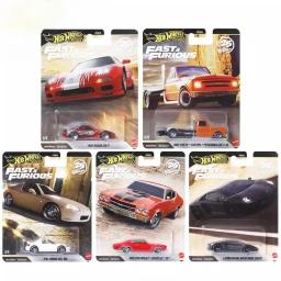 Genuíno Hot Wheels Premium Car Velozes e Furiosos 25o Aniversário Menino Brinquedos Diecast 1:64 Mazda Rx7 Honda Lamborghini Modelo de Veículo - Image 1