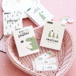 20 pçs/lote ferida tiras ao ar livre portátil adesivo bandagens de gesso kawaii bonito dos desenhos animados estampado kit de primeiros socorros de emergência para crianças - Image 5