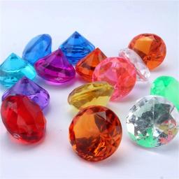 Falso diamante cristal gem brinquedo, pirata tesouro baú, acrílico Paperweight, DIY artesanato de arte, presente decorativo, 10pcs - Image 1