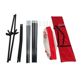 Sistema de reciclagem de bola de tênis portátil rede de auto-ajuda prática net com quadro de tênis rebounder único dispositivo de ensino de treinamento - Image 4