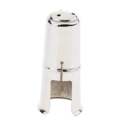 Bocal niquelado Cap para instrumento de sopro, Bb Clarinete Peças, Prata - Image 3