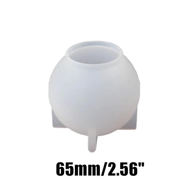 Molde de Silicone para Criar Esfera de Resina Epóxi com Flor Seca e Espelho - Faça Você Mesmo