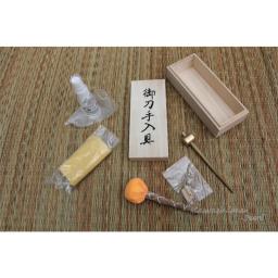 Kit De Limpeza De Manutenção Para Samurai Japonês Katana Espada, 5 Ferramentas Com Caixa De Armazenamento De Madeira, Novo Fornecimento - Image 4