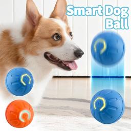 Brinquedo eletrônico interativo, Brinquedo do cão inteligente, Bola em movimento USB, Salto automático para cachorro, Produto de gato, Presente de aniversário - Image 1