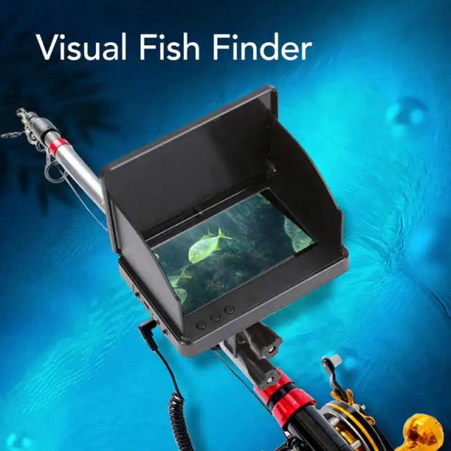 Câmera de Pesca Subaquática com Tela de 4,3" e Lente Grande Angular de 220° - À Prova D'Água IP67 para Aventuras ao Ar Livre