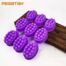 Molde de silicone para sabão, oval, massagem, artesanal, chocolate, terapia, bar, artesanato de resina - Image 1