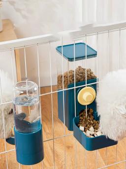 Gato e cão pendurado dispensador automático de água, alimentador à prova de respingos, gaiola suspensa, Pet Shop - Image 1