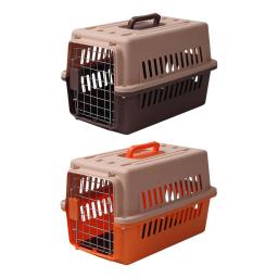 Hard Sided Pet Transport Cage, Pet Carrier Crate Box para Camping - Image 1