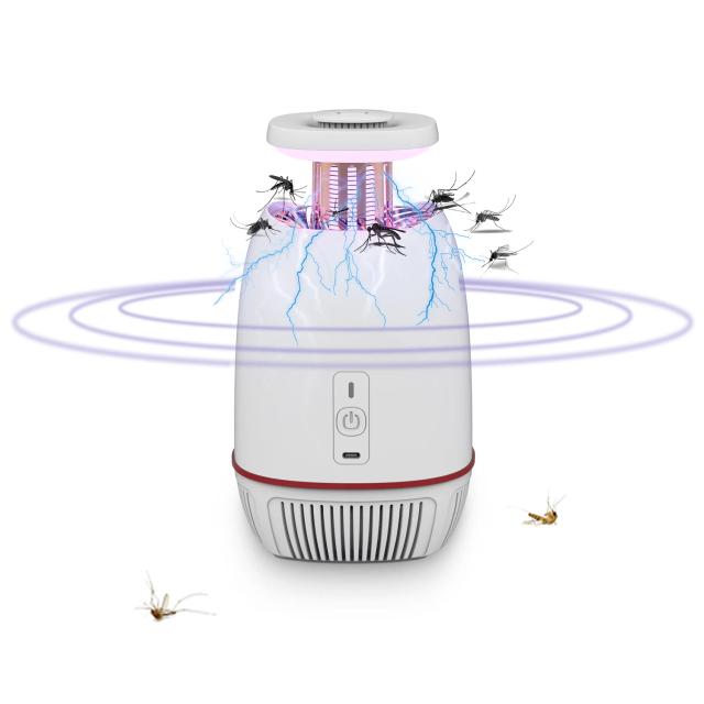 Luminária LED Antimosquitos com Alimentação USB e Luz UV - Atrativo Zapper de Insetos Voadores, Novo Lançamento 2022