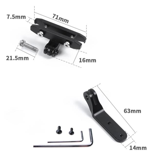 Acessórios para Bicicleta: Suporte para GoPro, Almofada de Cauda com Luz e Montagem para Garmin Varia RCT715