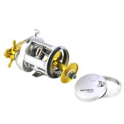 Poderoso Reboque Carretel De Reboque Isca De Água Doce De Metal Carretel De Pesca Carretel Rotativo Da Mão Direita Carretel De Reboque Carretel De Pesca - Image 4
