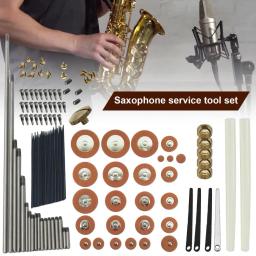 Metal Sax Repair Kit, preciso confortável Saxofone Alto Fix, parafusos Pads Set, alta qualidade, 1 Set - Image 2