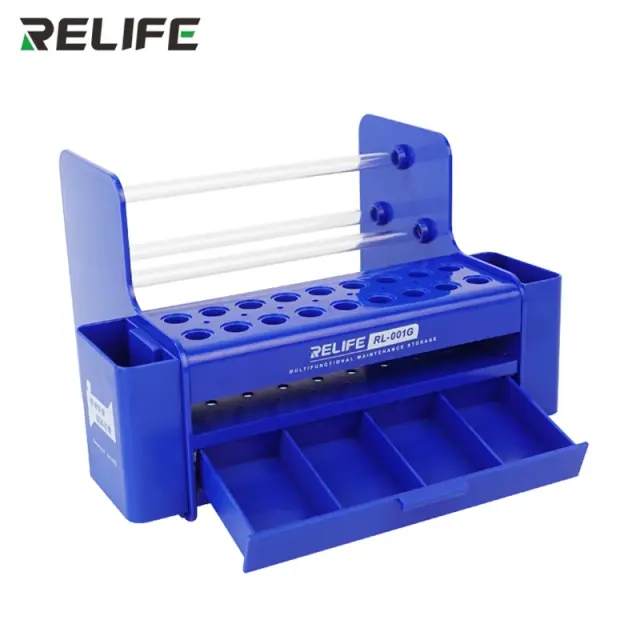 Suporte de Armazenamento Multifuncional RELIFE RL-001G: Base Antiderrapante com Grande Capacidade e Durabilidade em Plástico