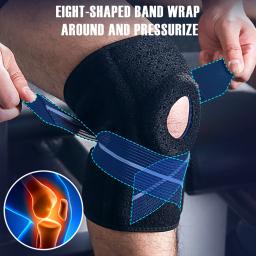 Toprun esportes compressão joelheira secagem rápida sílica gel patela joelheiras para artrite buraco comum protetor de joelho vôlei - Image 4