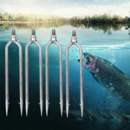 Aço inoxidável Gaff gancho Barb Peixe Lança, 2 pinos, Harpoon Gig, Equipamento de pesca ao ar livre, 4 pcs - Image 3