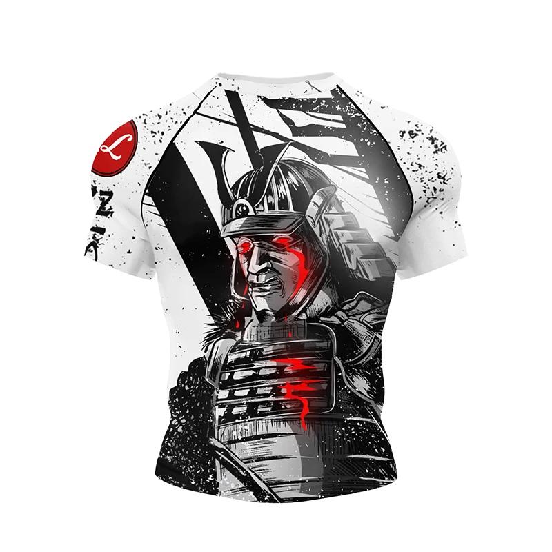 MMA boxe compressão Sportswear conjunto masculino, t-shirt e calças terno, Bjj Rashguard, Muay Thai Shorts, treino treino, novo - Image 1