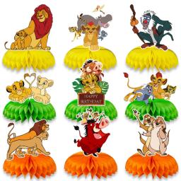 Suprimentos para lembrancinhas de festa de leão, canudos reutilizáveis para beber, simba, leão, balão, caixa de pipoca, adesivos para crianças, decorações de aniversário - Image 5