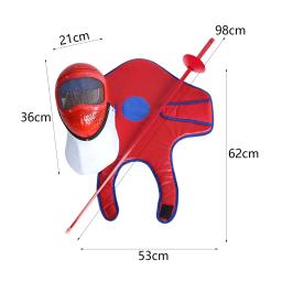 Esgrima Máscara Esportiva para Crianças, Anti facada, Proteção Facial Respirável, Equipamento Confortável, Capa para Crianças, Iniciante - Image 6