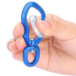 Alta qualidade profissional mosquetão alumínio d forma de escalada ganchos chave segurança mestre bloqueio montanhismo equipamento de proteção - Image 5