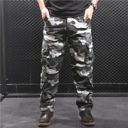 Calças de camuflagem para homens, calças de caminhada, calças esportivas ao ar livre, streetwear hip hop, calças táticas - Image 6