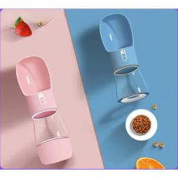 Garrafa de água portátil para cães e gatos Alimentador de água potável Alimentador de alimentos Tigela de cachorro Caminhada ao ar livre Suprimentos de viagem - Image 2