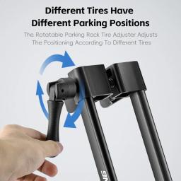 West Biking-Bicycle Stand Rack, Duplo Pole, Dobrável, Interior, Chão, Piso, Bike Rack, Bike Rack - Image 3